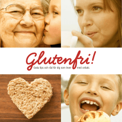 PDF "Glutenfri! Goda tips och råd för dig som lever med celiaki"
