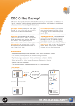 OBC Online Backup®
