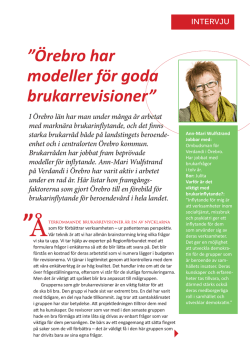 Intervju med Ann-Mari Wulfstrand Örebro