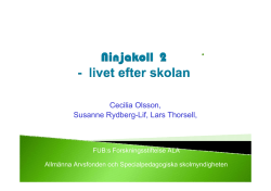 Cecilia Olsson, Susanne Rydberg-Lif, Lars Thorsell,