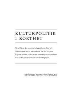Kulturpolitisk lathund (pdf)