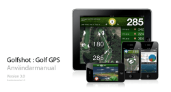 Golfshot : Golf GPS Användarmanual