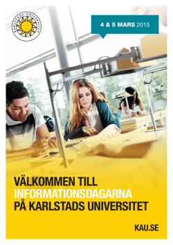Program - Karlstads universitet