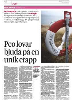 Läs kristianstadbladets artikel med Peo Bengtsson, som - O