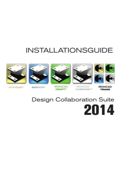 Installationsmanual för IronCAD Design Collaboration Suite v2014