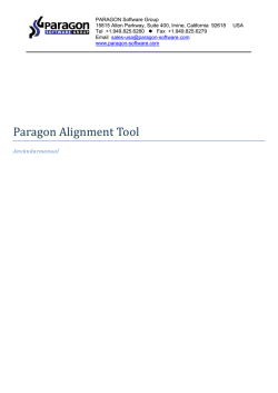 Paragon Alignment Tool -
