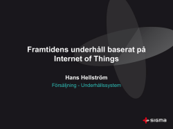 Hans Hellströms presentation