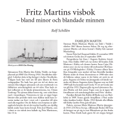 Fritz Martins visbok