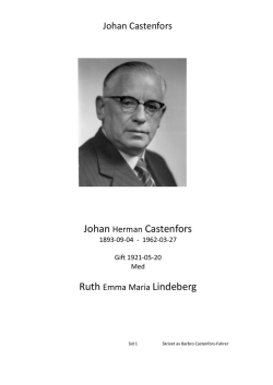 Johan Castenfors liv