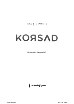 Läs utdrag från Korsad (pdf)!