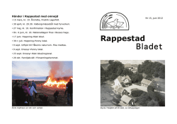 Rappestad Bladet - Rappestad Hembygdsförening