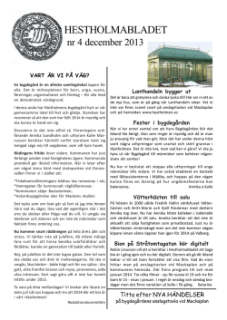 Hestholmabladet nr 4 2013 (PDF)