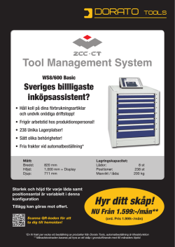 Tool Management System Hyr ditt skåp!