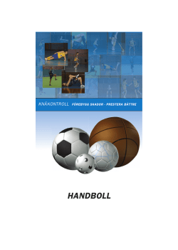 Knäkontroll (handboll) Förebygg skador