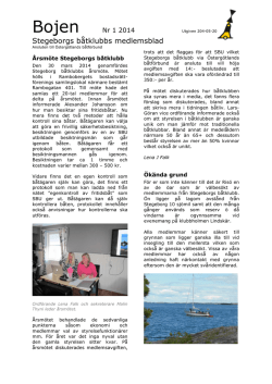 Bojen 1 2014.pdf - Stegeborgs Båtklubb