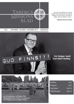 TabergsMissionsblad 4 2014L - Tabergs Missionsförsamling