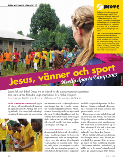 Jesus, vänner och sport - Evangelisk Luthersk Mission