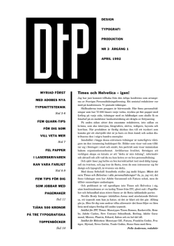 DtPTimes och Helvetica – igen!