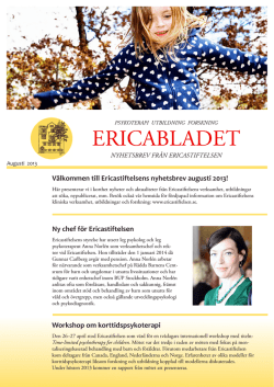 Ericabladet Augusti 2013