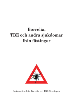 Borreliaboken for PDF.indd - Borrelia och TBE Föreningen i Sverige