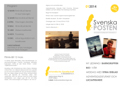 Svenska Posten Nr. 1 2014 - Svenska Föreningen i Düsseldorf