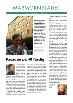 Marmornbladet 2012-2