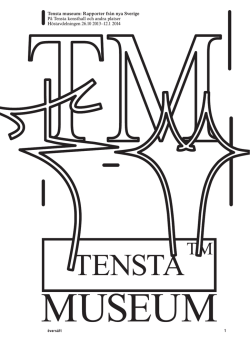 Tensta museum: Rapporter från nya Sverige På Tensta konsthall