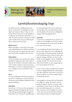 Kursprospekt (pdf) - Blekinge folkhögskola