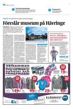 Föreslår museum på Hävringe