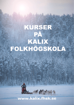 Kurskatalog (PDF) - Kalix Folkhögskola