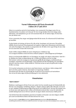Info Sälen 2014 - Svenska Drentsche Patrijshondklubben
