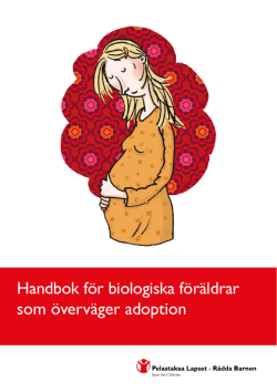 Handbok för biologiska föräldrar som överväger adoption