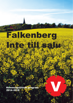 Falkenberg Inte till salu - Vänsterpartiet Falkenberg