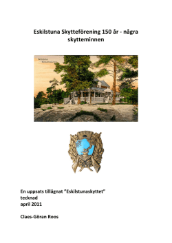 Eskilstuna Skytteförening 150 år
