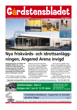 Läs Gårdstensbladet april 2013
