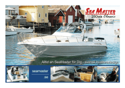 Alltid en SeaMaster för Dig - svensk kvalitetsdesign seamaster .se
