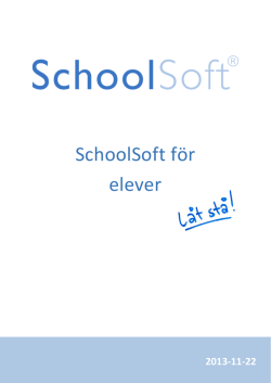 SchoolSoft för elever
