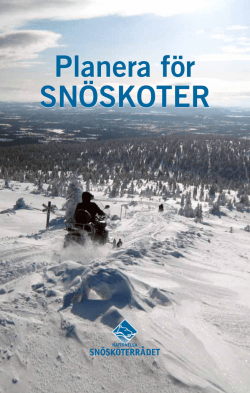 Planera för snöskoter (hela boken) (pdf)