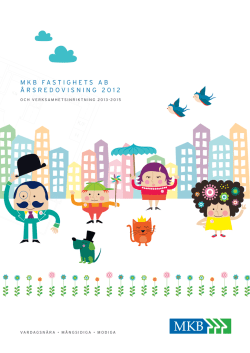 MKB_2012.pdf - MKB Fastighets AB
