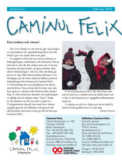 februari - Caminul Felix