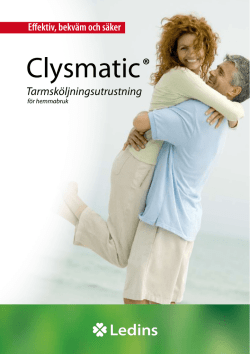 Läs mer om Clysmatic i foldern