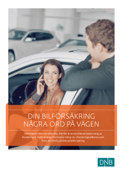 Fakta om DNB Bilförsäkring