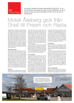 Motell Ålleberg gick från Shell till Preem och Rasta