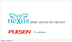Nexus safes och Pulsens presentation (pdf)
