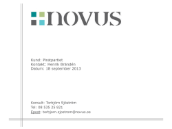 Novus - Anna Troberg