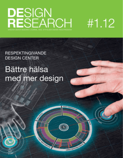 Ladda ner Design Research Journal nr 1 2012