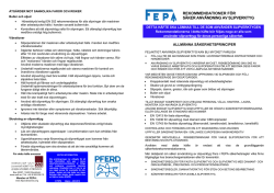 FEPA - Säkerhetsrekommendationer