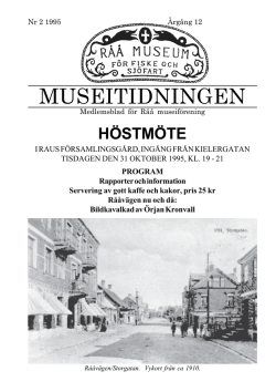 1995 Höst.pdf - Råå Museum | För fiske och sjöfart