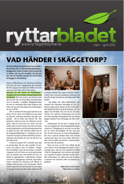 Ryttarbladet_#1_2012 - Ryttargårdskyrkans Blogg