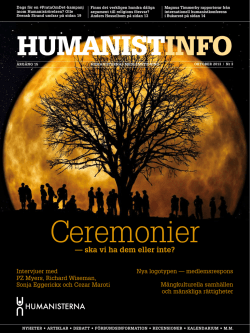 HumanistInfo nr 3 2013